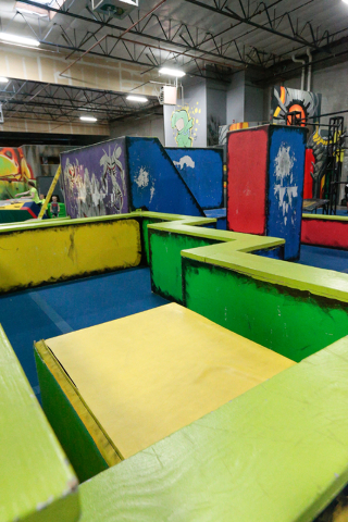 Various obstacles used in parkour are shown inside HKPK Las Vegas in North Las Vegas Sept. 1. Donavon Lockett/View