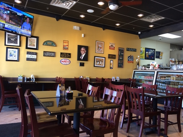 The interior of Papa Pinny's Pizza is seen at 8125 W. Sahara Ave., Suite 170. Jan Hogan/View