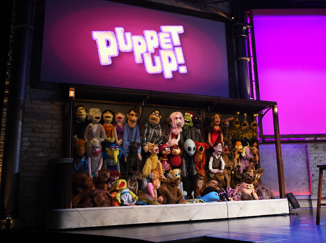 &quot;Puppet Up!&quot; cast of more than 60 puppets (Denise Truscello)