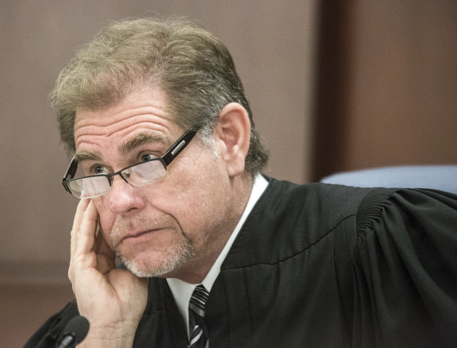 Chief Justice Ron Parraguirre, listens Friday, July 29, 2016, during oral arguments on school choice at the Nevada Supreme Court. Jeff Scheid/Las Vegas Review-Journal Follow @jeffscheid