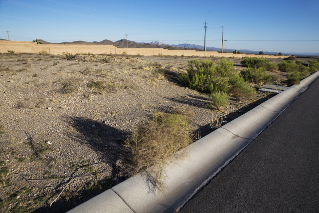 Cottonwood Lake Homes subdivision on Sunday, Sept. 4, 2016, in Searchlight, Nev. (Benjamin Hager/Las Vegas Review-Journal)