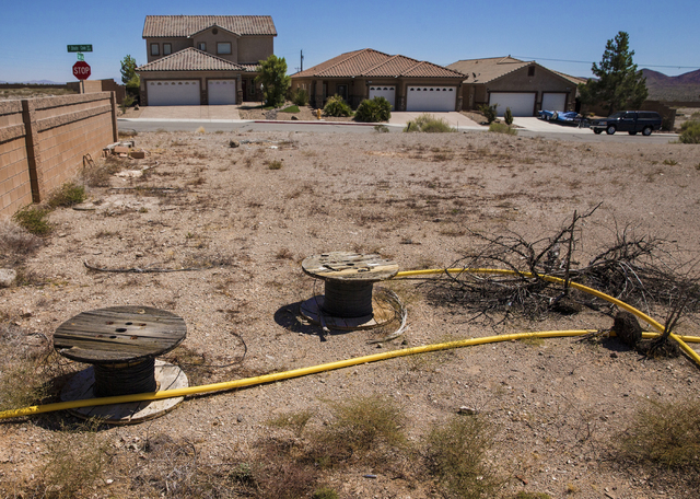 Cottonwood Lake Homes subdivision on Sunday, Sept. 4, 2016, in Searchlight, Nev. (Benjamin Hager/Las Vegas Review-Journal)
