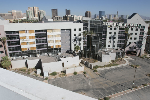 The front of the former Atrium Suites Hotel property located at 4255 Paradise Road in Las Vegas, Wednesday, Sept. 14, 2016. (David Becker/Las Vegas Review-Journal) Follow @davidjaybecker