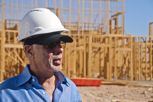 Bob Schulman speaks with a reporter at the future site of the South Beach luxury apartment complex in Las Vegas on Thursday, Sept. 8, 2016. Daniel Clark/Las Vegas Review-Journal Follow @DanJClarkPhoto