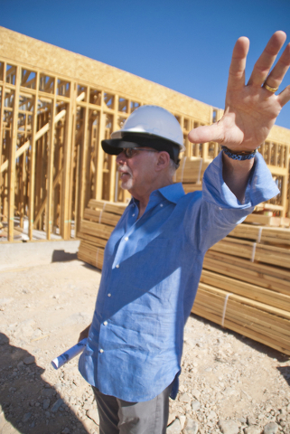 Bob Schulman speaks with a reporter at the future site of the South Beach luxury apartment complex in Las Vegas on Thursday, Sept. 8, 2016. Daniel Clark/Las Vegas Review-Journal Follow @DanJClarkPhoto
