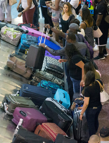 McCarran airport's baggage has a frequency all its own
