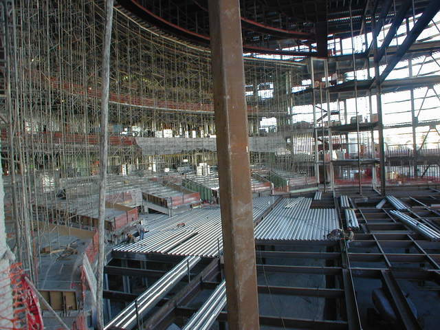 The Colosseum under construction Nov. 1, 2005, at Caesars Palace in Las Vegas. (Courtesy)