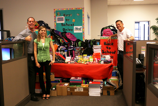 Yes! Air Conditioning and Plumbing donated more than $500 worth of school supplies for the USO Las Vegas’ Back to School Bash on Aug. 20, 2016. The Back to School Bash hosted more than 900  ...