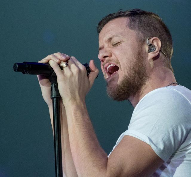 Frontman Dan Reynolds and his Las Vegas band Imagine Dragons at T-Mobile Arena on Wednesday, Oct. 26, 2016, in Las Vegas. (Tom Donoghue)