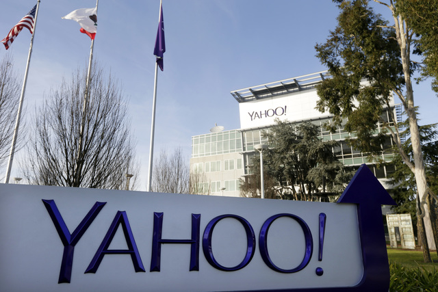 Yahoo reportedly scanned hundreds of millions of email accounts at the behest of U.S. intelligence or law enforcement, according to a Reuters report published Tuesday, Oct. 4, 2016,  (Marcio Jose  ...