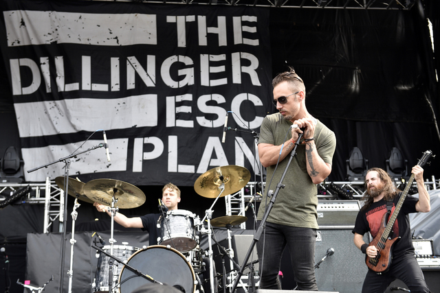 Greg Puciato of Dillinger Escape Plan performs at Riot Fest & Carnival at Douglas Park on Friday, Sept. 16, 2016, in Chicago. (Photo by Rob Grabowski/Invision/AP)