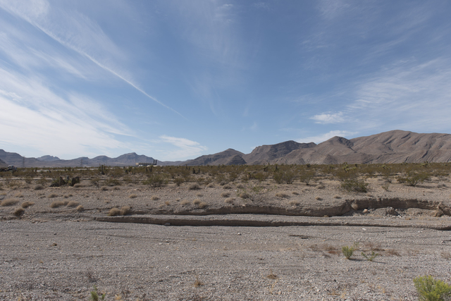 Approximately 180 acres of land purchased by Scott Gragson and partners at the Apex Industrial Park near U.S. 93 and Interstate 15 in North Las Vegas is seen, Wednesday, Oct. 12, 2016. Jason Oguln ...
