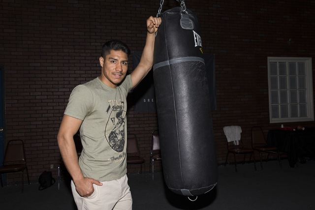 Boxer Jessie Vargas is photographed at the Top Rank Gym on Thursday, Oct. 6, 2016, in Las Vegas. Vargas is set to fight against Manny Pacquiao on Nov. 5. (Erik Verduzco/Las Vegas Review-Journal) F ...