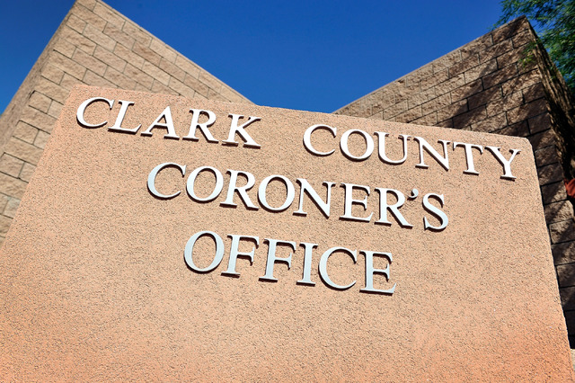Clark County Coroner's office (David Becker/Las Vegas Review-Journal)