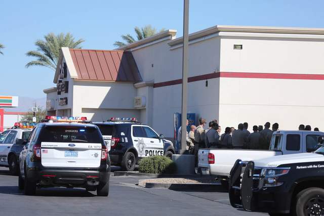 Metro is investigating an incident at a CVS Pharmacy at Las Vegas Boulevard South and Windmill/Blue Diamond Road in south Las Vegas that may be related to a shooting on Interstate 15 near Spring M ...