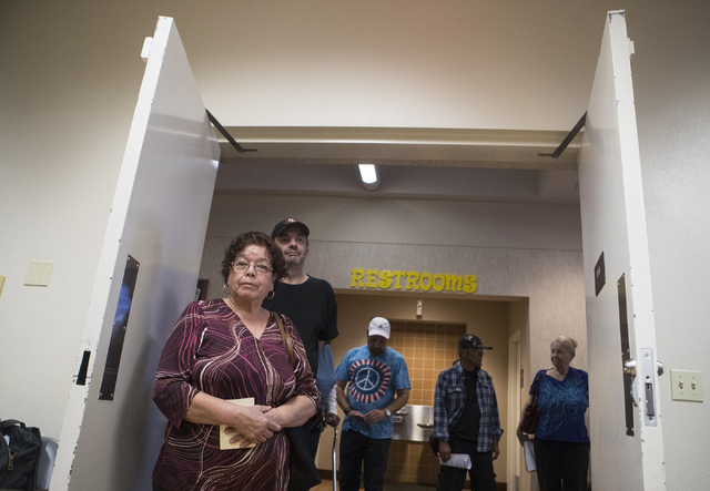 People wait in line during early voting at the East Las Vegas Community Center in Las Vegas on Saturday, Oct. 22, 2016. Loren Townsley/Las Vegas Review-Journal Follow @lorentownsley