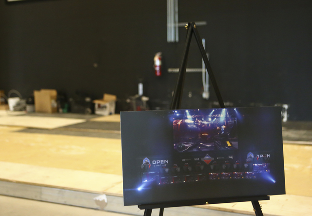An interior rendering is shown of a yet-unnamed e-sports arena venue under construction at Neonopolis in downtown Las Vegas on Wednesday, Oct. 26, 2016. Chase Stevens/Las Vegas Review-Journal Foll ...