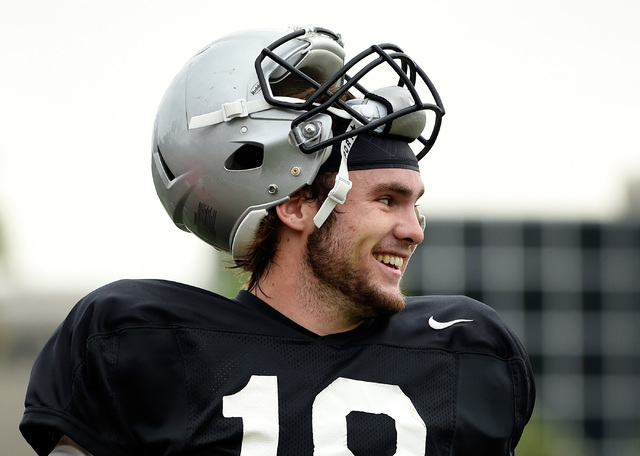 UNLV quarterback Dalton Sneed looks on during morning practice at UNLV Tuesday, Oct. 25, 2016, in Las Vegas. (David Becker/Las Vegas Review-Journal) Follow @davidjaybecker