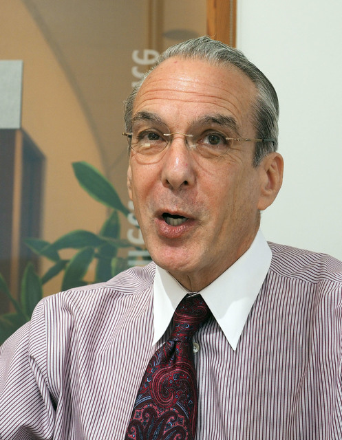 Dr. Jeffrey Cummings, medical director for the Lou Ruvo Center for Brain Health, speaks about his hopes for Alzheimer's disease treatments during an interview in his office at the Ruvo Center in L ...