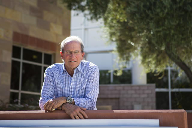 Michael Saltman, managing general partner and president of The Vista Group, poses for a photo outside of the William S. Boyd School of Law at UNLV in Las Vegas on Tuesday, Oct. 11, 2016. Chase Ste ...