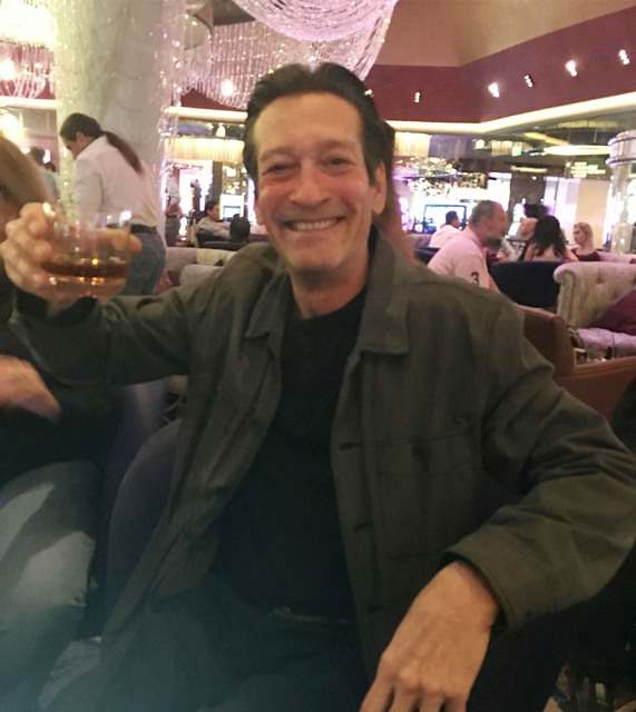 George Lyons of "The Lyons Den" radio is seen at Chandelier bar before Thursday's Bob Dylan show at the Cosmopolitan of Las Vegas, Thursday, Oct. 13, 2016.  (John Katsilometes/Las Vegas Review-Jou ...