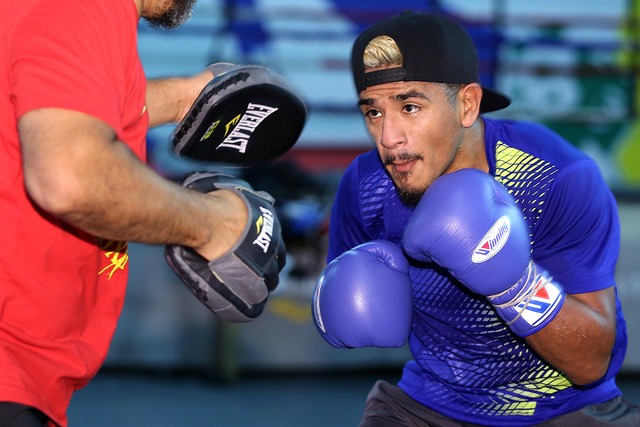 Jessie Magdaleno faces Nonito Donaire for the WBO junior featherweight belt on Nov. 5 at the Thomas & Mack Center. (Mikey Williams)