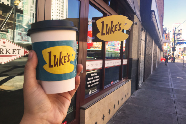 Bronze Cafe at the Market transformed into Luke's Diner as part of Netflix's promotion for the Gilmore Girls revival. (Janna Karel/Las Vegas-Review Journal)