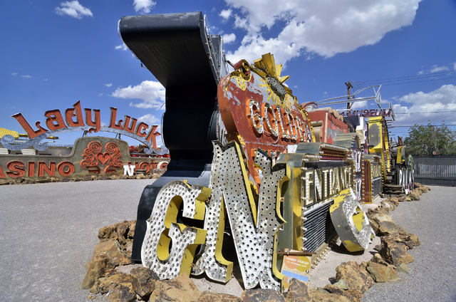 Part of the North Gallery is shown at the Neon Museum at 770 Las Vegas Blvd. North in Las Vegas on Friday, Sept. 2, 2016. Bill Hughes/Las Vegas Review-Journal