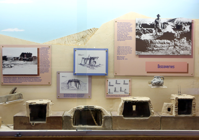 A pueblo dwelling exhibit is shown at the Lost City Museum Thursday, Oct. 17 2013, in Overton, Nev. The museum, located at 721 S. Moapa Valley Blvd., contains artifacts found in Southern Nevada th ...