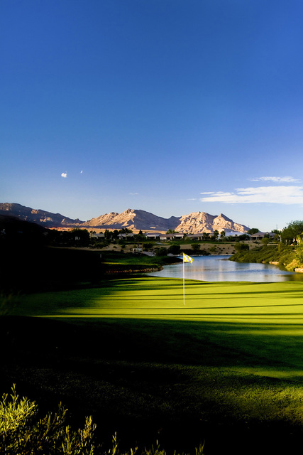 The par-4 ninth hole at Siena Golf Club in Las Vegas is an example of how the course can challenge golf skills. Allan Henry, Golf Chronicles/Special to View