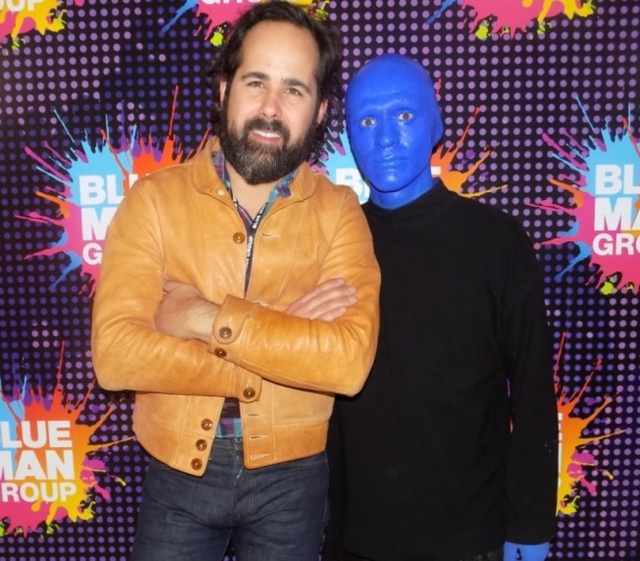 Ronnie Vannucci at the "Blue Man Group" show in the Luxor hotel. (Courtesy)