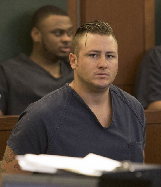 Shane Ross, son of Las Vegas Councilman Steve Ross, appears in court at the Regional Justice Center Wednesday, Aug. 24, 2016. Richard Brian/Las Vegas Review-Journal Follow @vegasphotograph