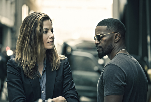 Michelle Monaghan and Jamie Foxx star in "Sleepless." (Erica Parise/Open Road Films)