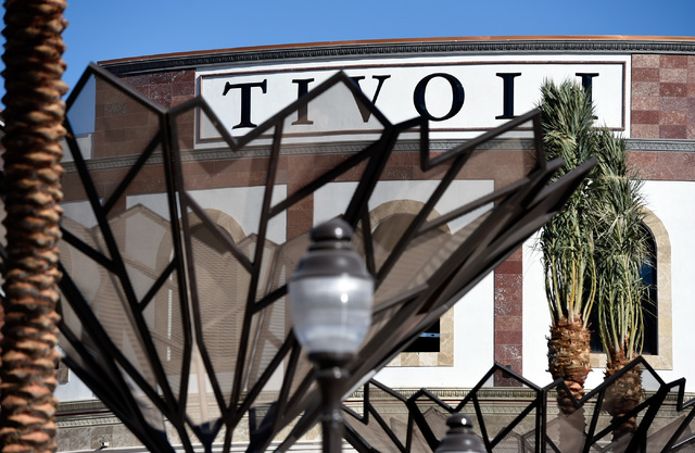 Work continues on the second phase of Tivoli Village, Friday, Oct. 21, 2016, in Las Vegas. An additional 350,000 square-foot of retail and office space is schedule to open at the end of the month. ...