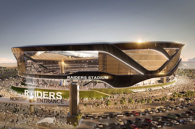 A rendering shows how the proposed domed stadium for Las Vegas might look (MANICA Architecture)