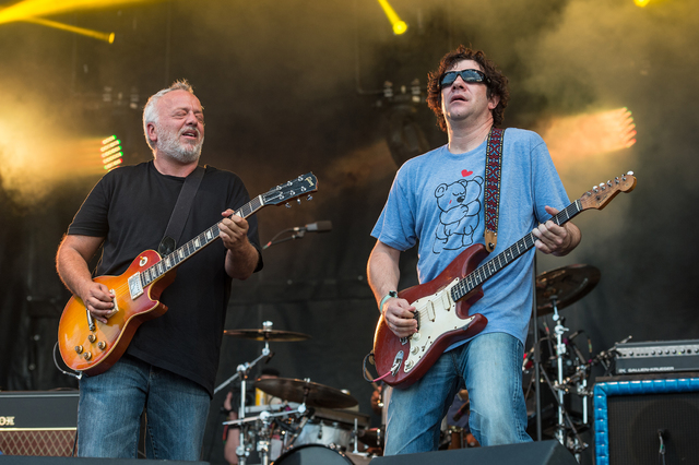 Gene Ween, left, and Dean Ween of Ween perform at Bonnaroo Music and Arts Festival on Sunday, June 12, 2016, in Manchester, Tenn. (Photo by Amy Harris/Invision/AP)