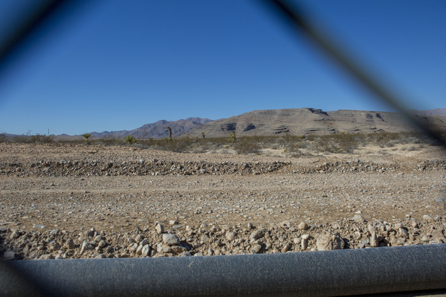 Faraday Future site pictured at the intersection of U.S. Highway 93 and Apex Power Parkway, Thursday, Nov. 10, 2016, in North Las Vegas. Elizabeth Page Brumley/Las Vegas Review-Journal Follow @EL ...