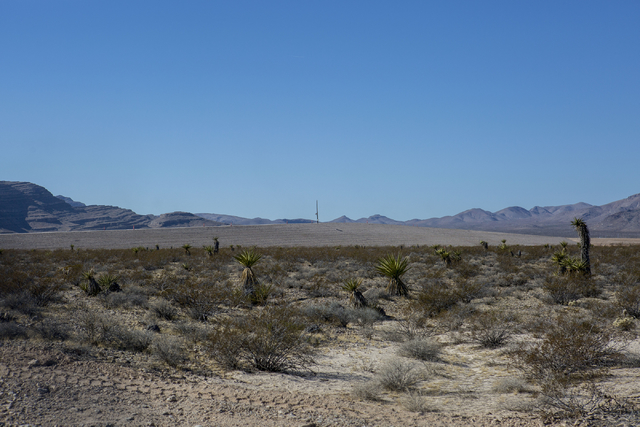 Faraday Future site pictured at the intersection of U.S. Highway 93 and Apex Power Parkway, Thursday, Nov. 10, 2016, in North Las Vegas. Elizabeth Page Brumley/Las Vegas Review-Journal Follow @EL ...