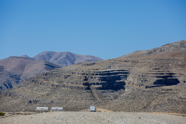 Faraday Future site pictured at the intersection of U.S. Highway 93 and Apex Power Parkway, Thursday, Nov. 10, 2016, in North Las Vegas. (Elizabeth Page Brumley/Las Vegas Review-Journal Follow @E ...