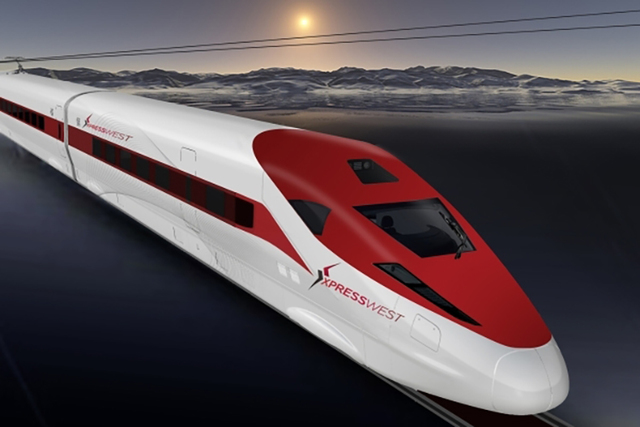 A representative of XpressWest gave the Nevada High Speed Rail Authority an update on plans to build a line between Las Vegas and Southern California, Wednesday, Nov. 9, 2016. (XpressWest)
