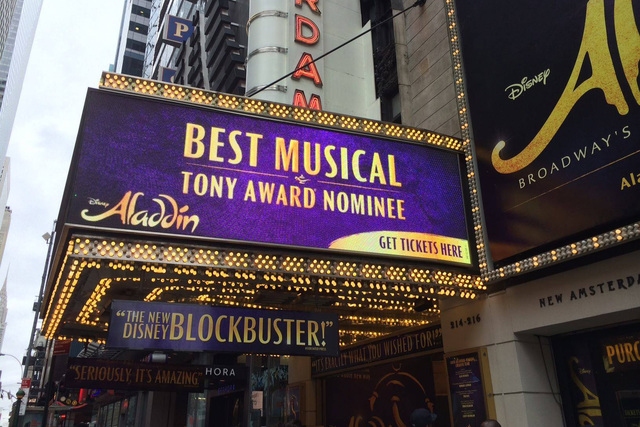 Disney's "Aladdin" on Broadway (Facebook)
