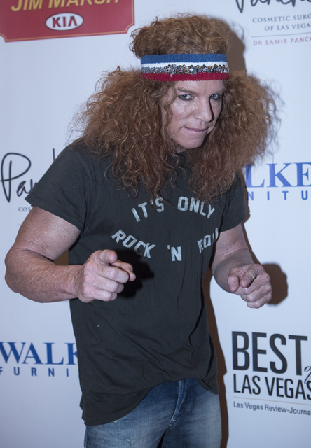 Carrot Top walks on the red carpet before the Best of Las Vegas Show at The Venetian Las Vegas hotel-casino on Saturday, Nov. 5, 2016. Loren Townsley/Las Vegas Review-Journal Follow @lorentownsley