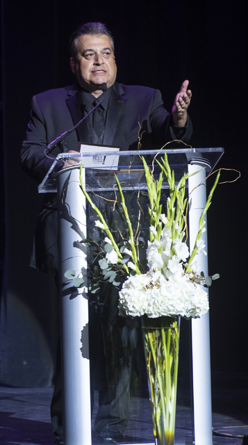 Vinnie Favorito speaks during the Best of Las Vegas Show at The Venetian Las Vegas hotel-casino on Saturday, Nov. 5, 2016. Loren Townsley/Las Vegas Review-Journal Follow @lorentownsley