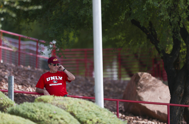UNLV fans arrive for a football game against Wyoming at Sam Boyd Stadium in Las Vegas on Saturday, Nov. 12, 2016. (Chase Stevens/Las Vegas Review-Journal) Follow @csstevensphoto