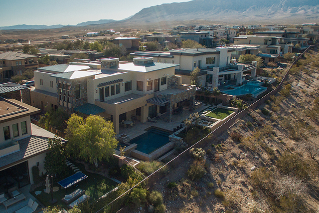 Red Rock Canyon is the backdrop for this luxury home. (Courtesy)