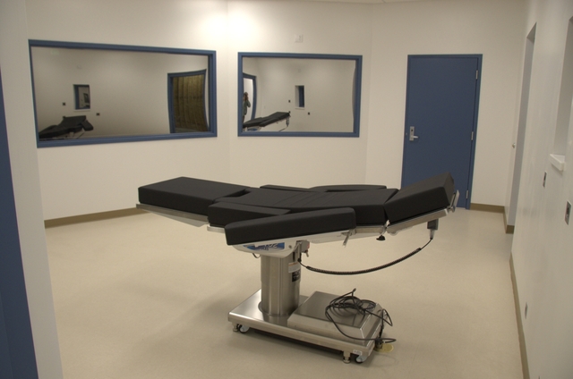 A view of the gurney inside the newly completed execution chamber at Ely State Prison on Nov. 10, 2016. Courtesy the Nevada Department of Corrections