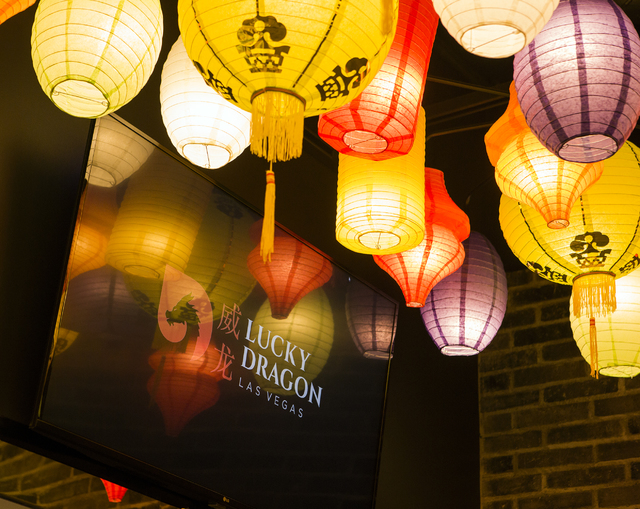 Chinese lanterns hang from the ceiling at the Dragon's Alley in the Lucky Dragon hotel-casino, 300 W. Sahara Ave., on Friday, Nov. 18, 2016. Jeff Scheid/Las Vegas Review-Journal Follow @jeffscheid