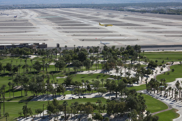 Bali Hai Golf Club and McCarran International Airport in Las Vegas are seen on Monday, Sept. 26, 2016. Brett Le Blanc/Las Vegas Review-Journal Follow @bleblancphoto