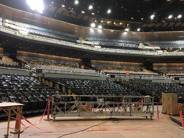 A look at the seating sections Park Theater at Monte Carlo, which opens with Stevie Nicks and the Pretenders on Dec. 17, on Tuesday afternoon. (John Katsilometes/Las Vegas Review-Journal)