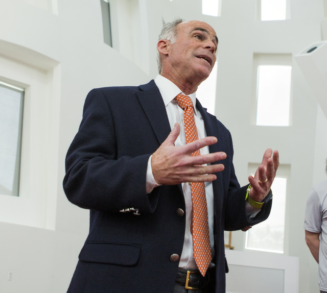 Dr. Charlie Bernick, associate medical director for Cleveland Clinic Lou Ruvo Center for Brain Health, speaks during a news conference on Monday, Nov. 15, 2016. The facility is looking for volunt ...